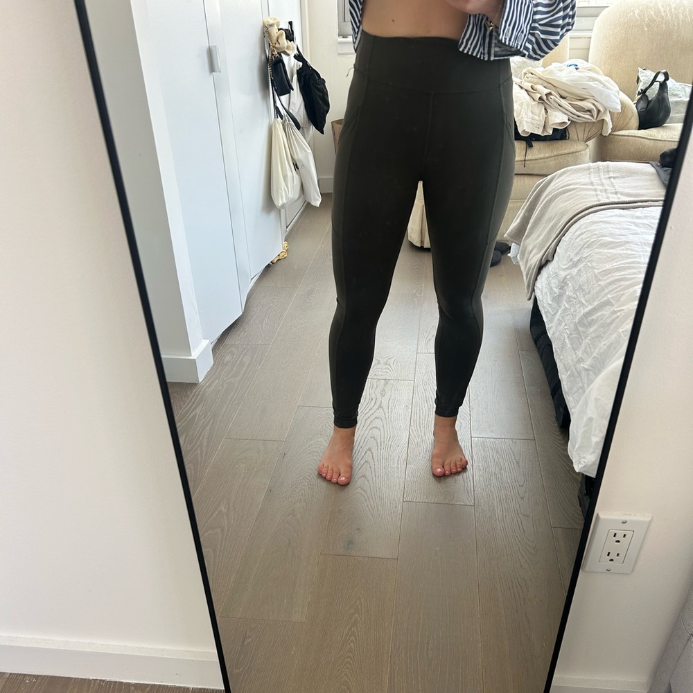 Lulu lemon leggings olive green